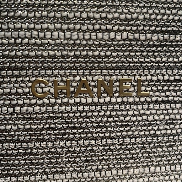 Authentic Chanel Tweed Makeup Bag - Picture 9 of 9